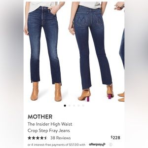 MOTHER Insider Crop Step Fray